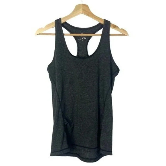 IcyZone Dark Charcoal Gray Scoop Neck Athletic Tank Top S - Picture 1 of 3